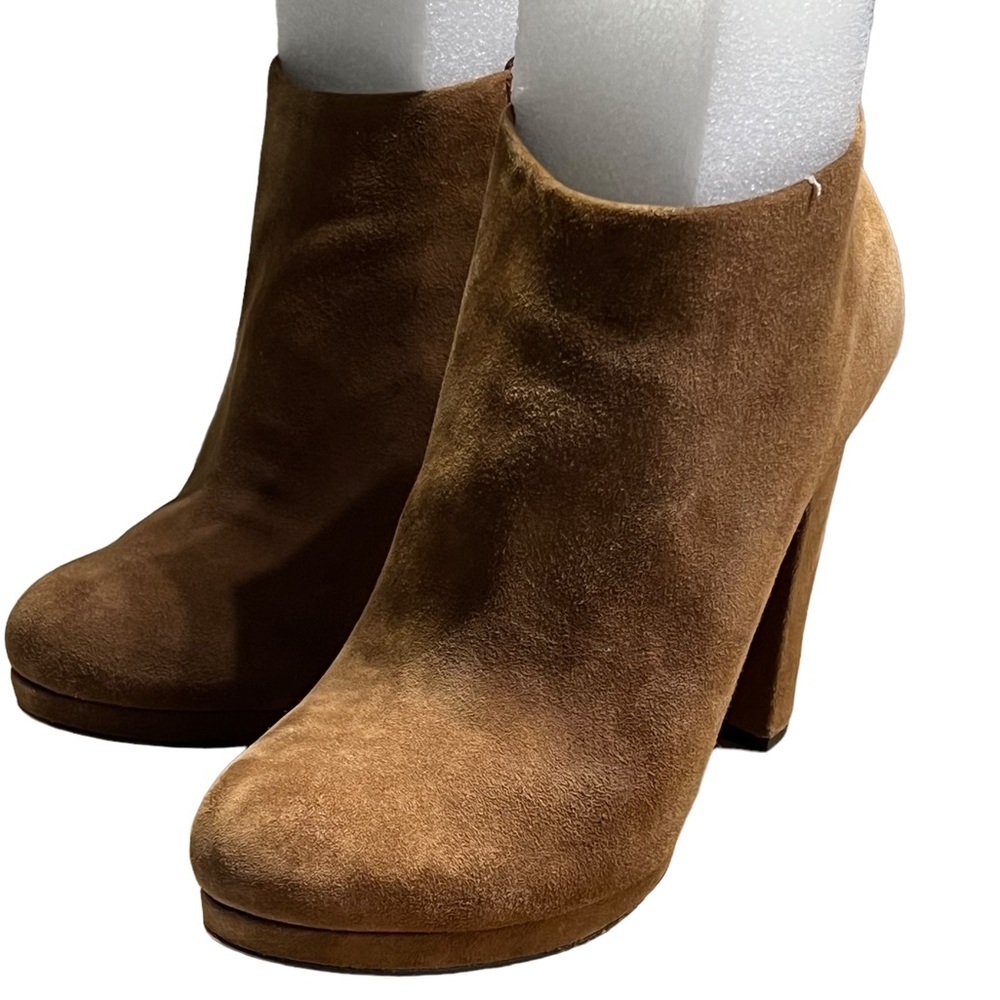 Michael Kors Suede Haven Platform Ankle Booties. Size 7 EUC SB14